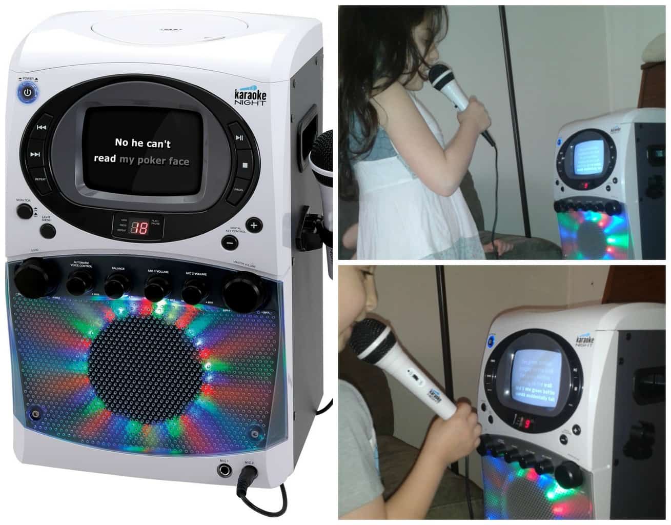 Fun for the Whole Family Karaoke System with Monitor & LED Light Show