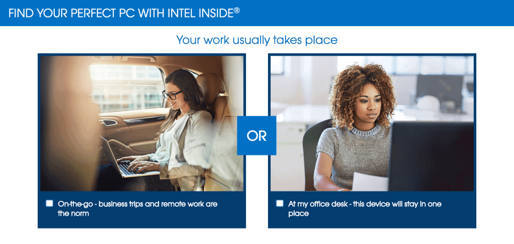 how to find your perfect pc with intel inside the in hp pavilion comparison chart