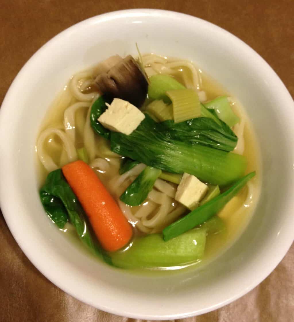 Udon Noodle Soup with Veggies