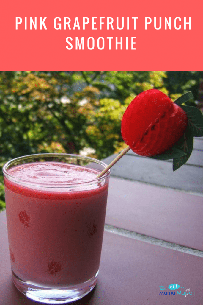 Pink Grapefruit Punch Smoothie | The Mama Maven Blog