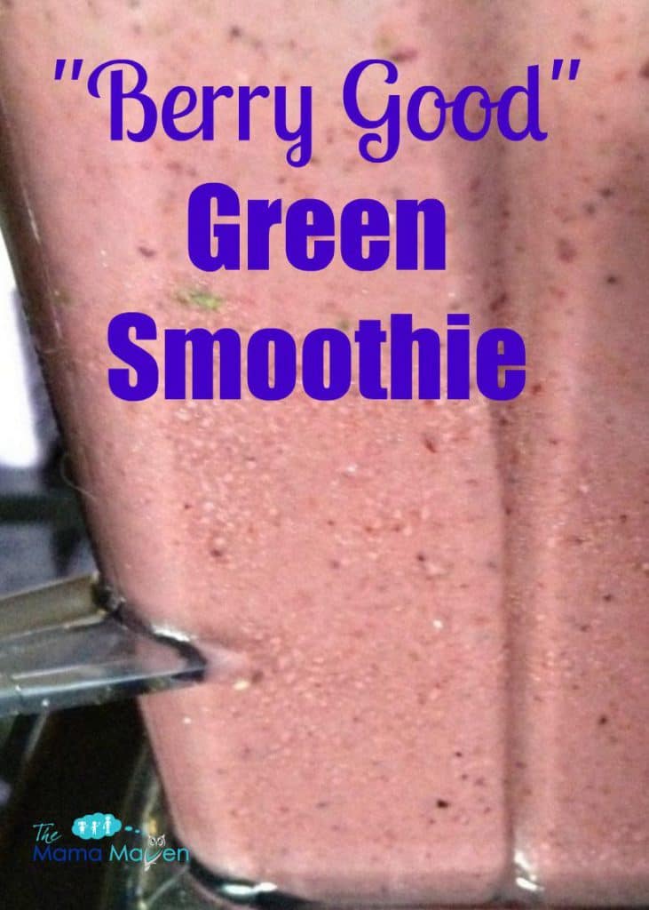 Berry Good Green Smoothie | The Mama Maven Blog #greensmoothie