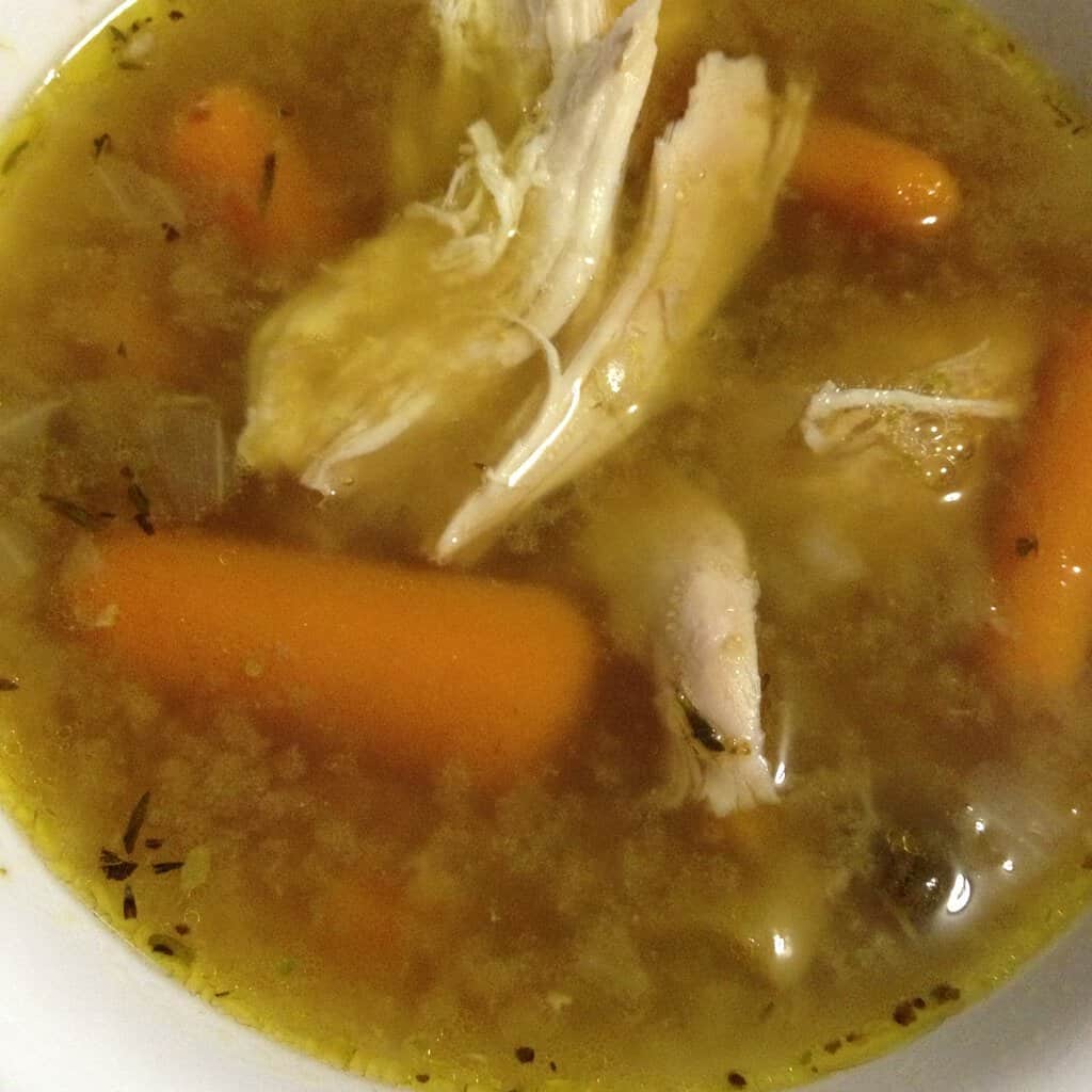 Easy Homemade Chicken Soup with Mushrooms Recipe