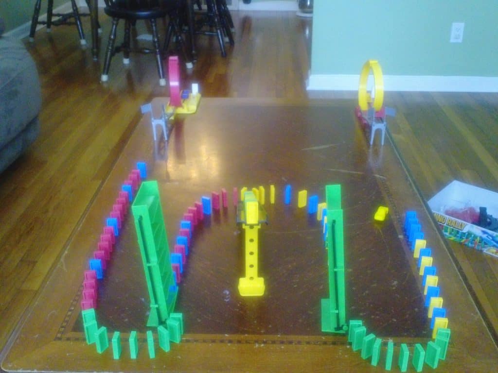 Review Hours of Motor Skills Fun with Domino Rally Sets The Mama
