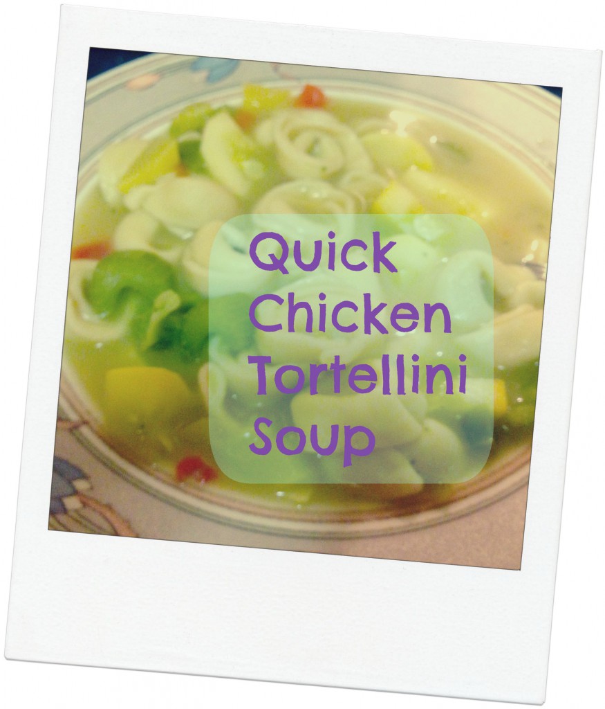 Quick Chicken Tortellini Soup for Picky Eaters  #easyrecipes #dinners @themamamaven 