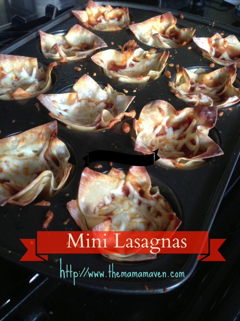 Mini Muffin Pan Lasagnas | The Mama Maven Blog