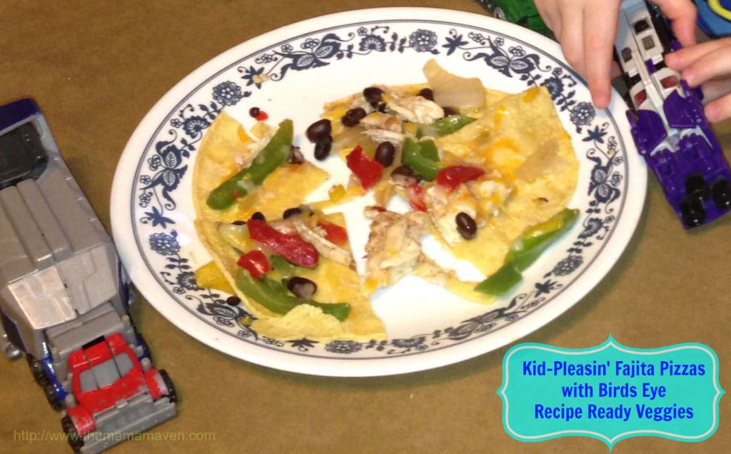 Kid-Friendly Fajita Pizza with Birds Eye Recipe Ready Veggies