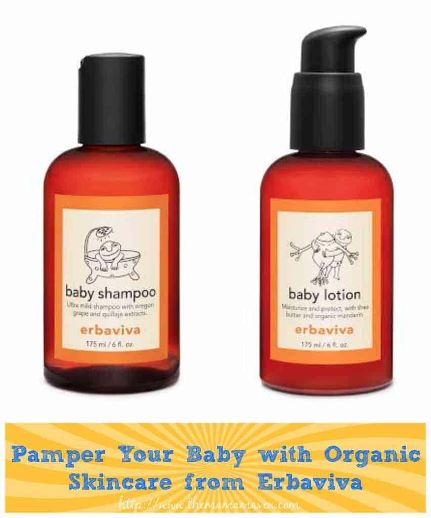 Pamper Your Baby with Organic Skincare from Erbaviva | The Mama Maven Blog | @themamamaven