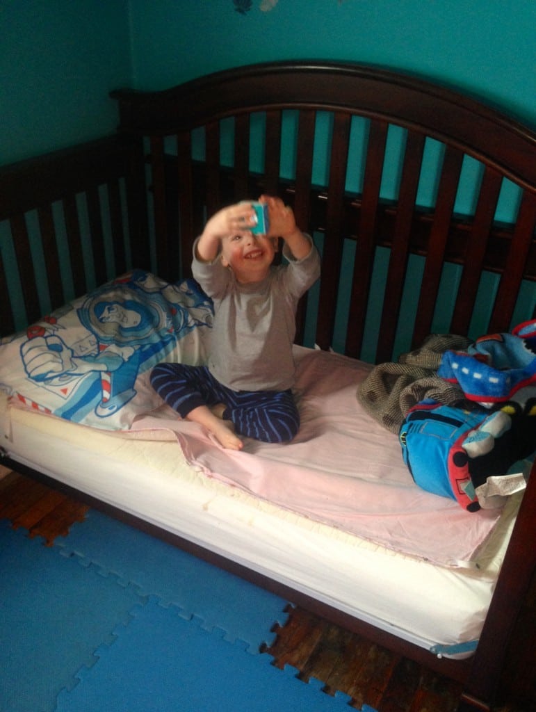 How to stay sane when transitioning your child to from a crib to a toddler bed. #toddlers #beds #sleeping | The Mama Maven Blog