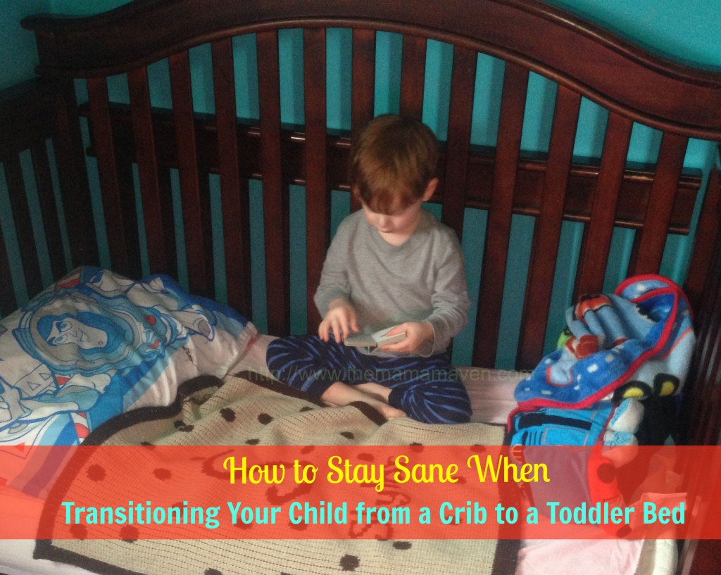 How to stay sane when transitioning your child to from a crib to a toddler bed. #toddlers #beds #sleeping | The Mama Maven Blog