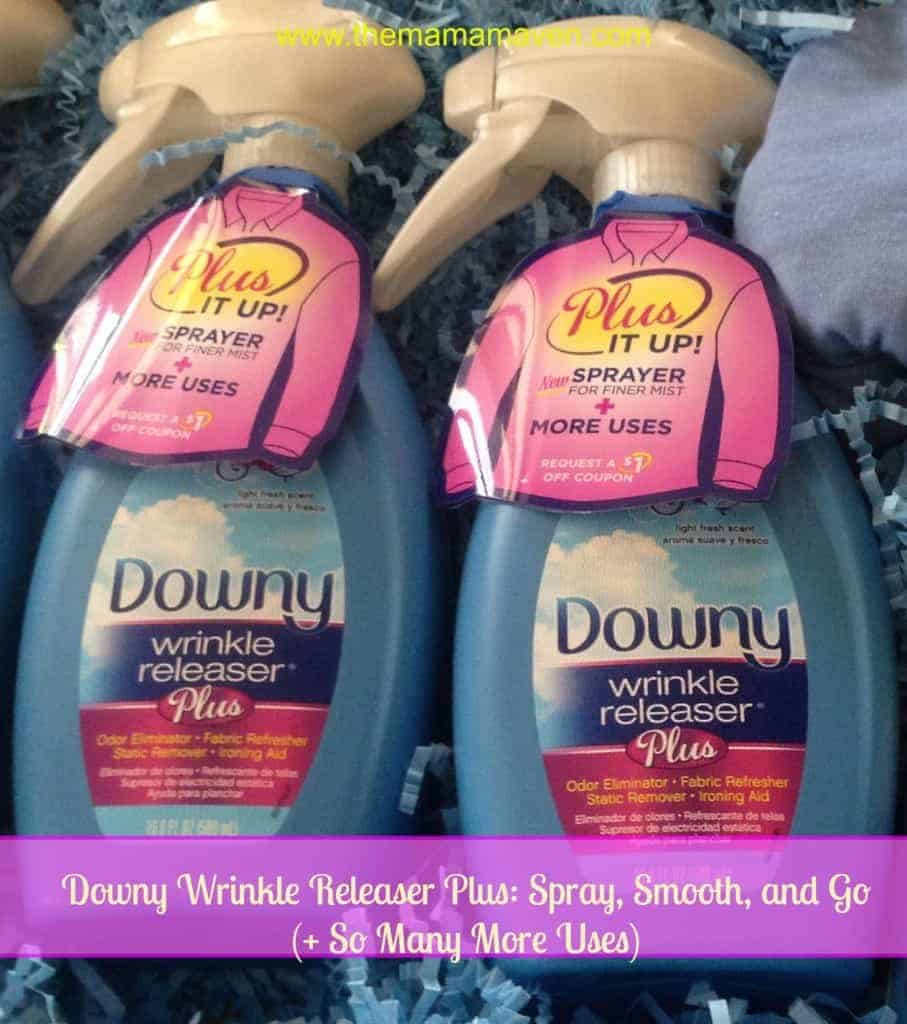 Downy Spray, Smooth, & Go Wrinkle Release Fabric Spray Bundle: (2