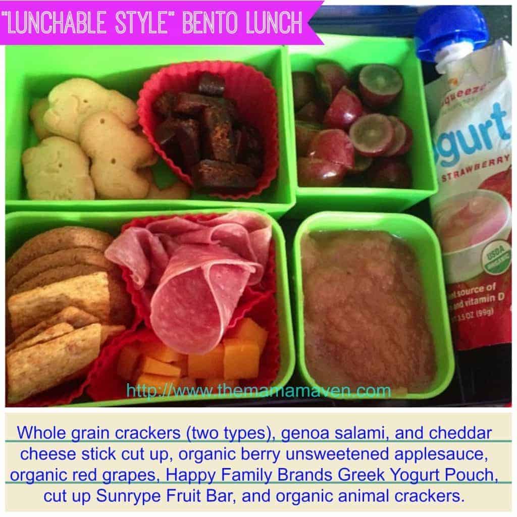 5 Days of Bento Style Lunches with no sandwiches | The Mama Maven Blog @themamamaven