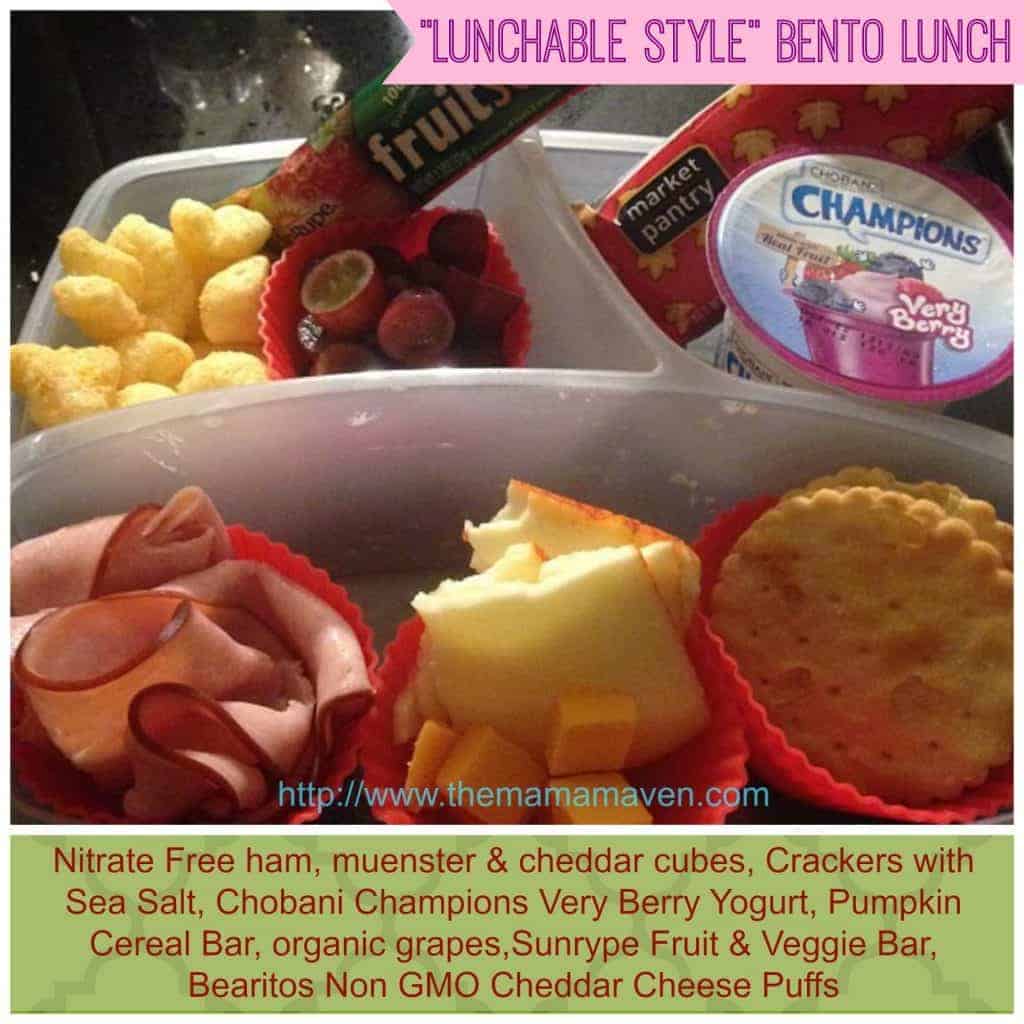 5 Days of Bento Style Lunches with no sandwiches | The Mama Maven Blog @themamamaven