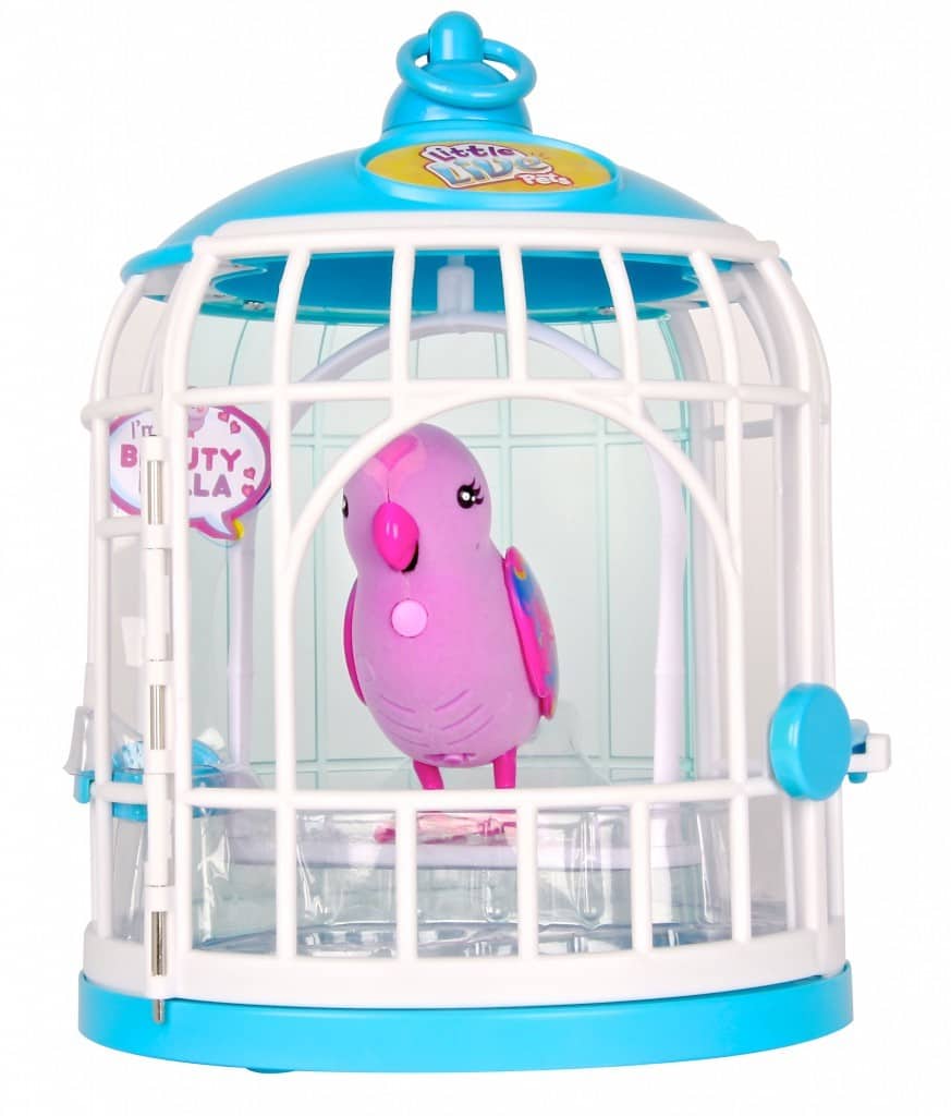 MOOSE TOYS Little Live Pets Birds Bird Cage - Pink Bird OOP