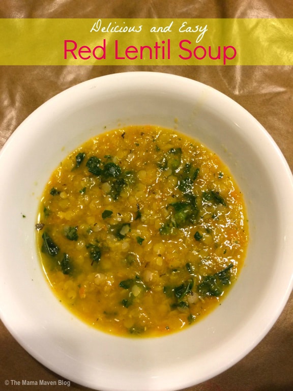 Delicious and Easy Red Lentil Soup (Vegan) | The Mama Maven Blog