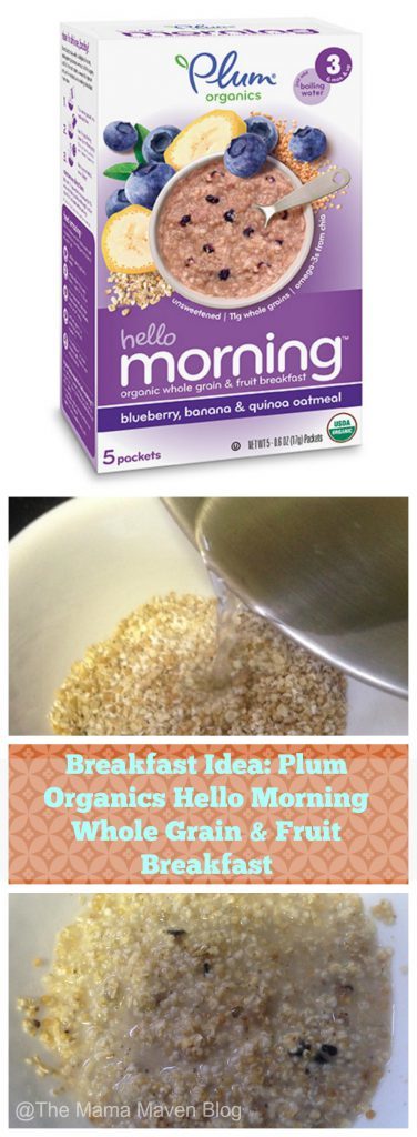 Plum Organics Hello Morning  | The Mama Maven Blog | @themamamaven