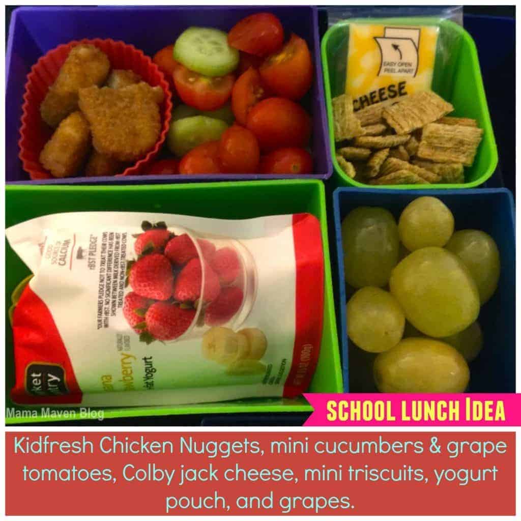 School Lunch Ideas for Kids #kids #pickyeaters #SchoolLunches #bentos via @themamamaven #lunchideas 