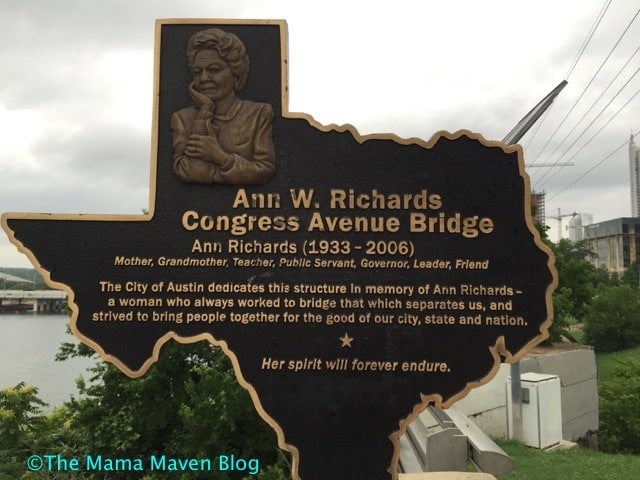 The Austin Diaries: 1st Night - Cocktails at Container Bar and Dinner at Iron Works BBQ | The Mama Maven Blog - Ann W. Richards Congress Avenue Bridge