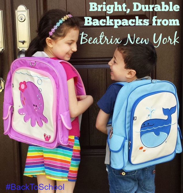 Bright, Durable Kids' Backpacks from Beatrix New York | The Mama Maven Blog