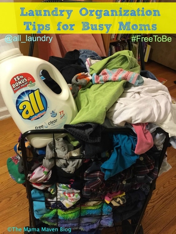 I'm #FreeToBe A Busy Mom with all free clear +  Laundry Organization Tips for Apartment Dwelling Mamas | The Mama Maven Blog 