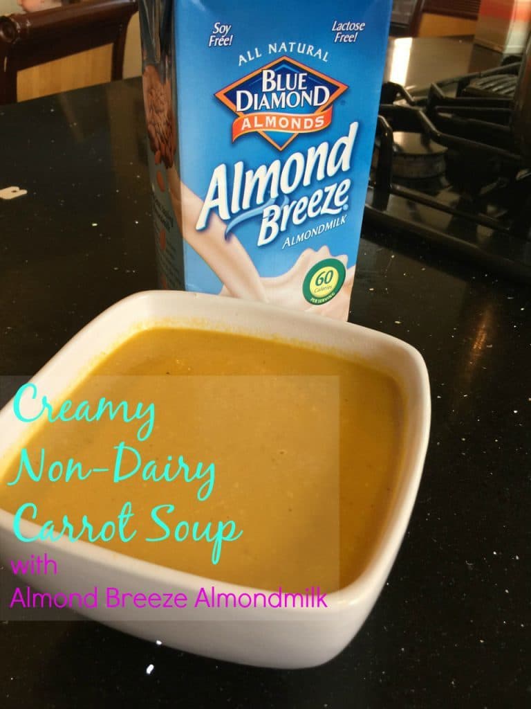 Creamy Non-Dairy Carrot Soup Recipe with @almondbreezeus Almondmilk #AD | The Mama Maven Blog