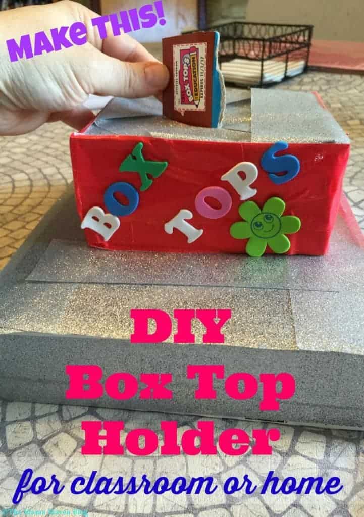 Contain Your Box Tops With This DIY Box Top Holder #BTFE | The Mama Maven Blog @themamamaven