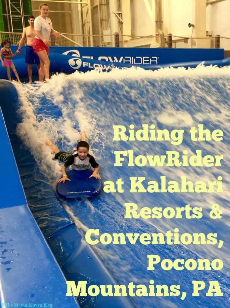 FlowRider at Kalahari Resorts & Conventions, Pocono Mtns, PA |The Mama Maven Blog