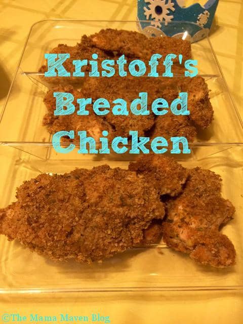 Kristoff's Breaded Chicken How to Throw a Frozen Dinner Party @birdseye #Frozen #veggies #pickyeaters | The Mama Maven Blog