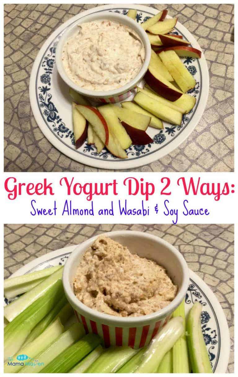 Greek Yogurt Dip 2 Ways Sweet and Savory