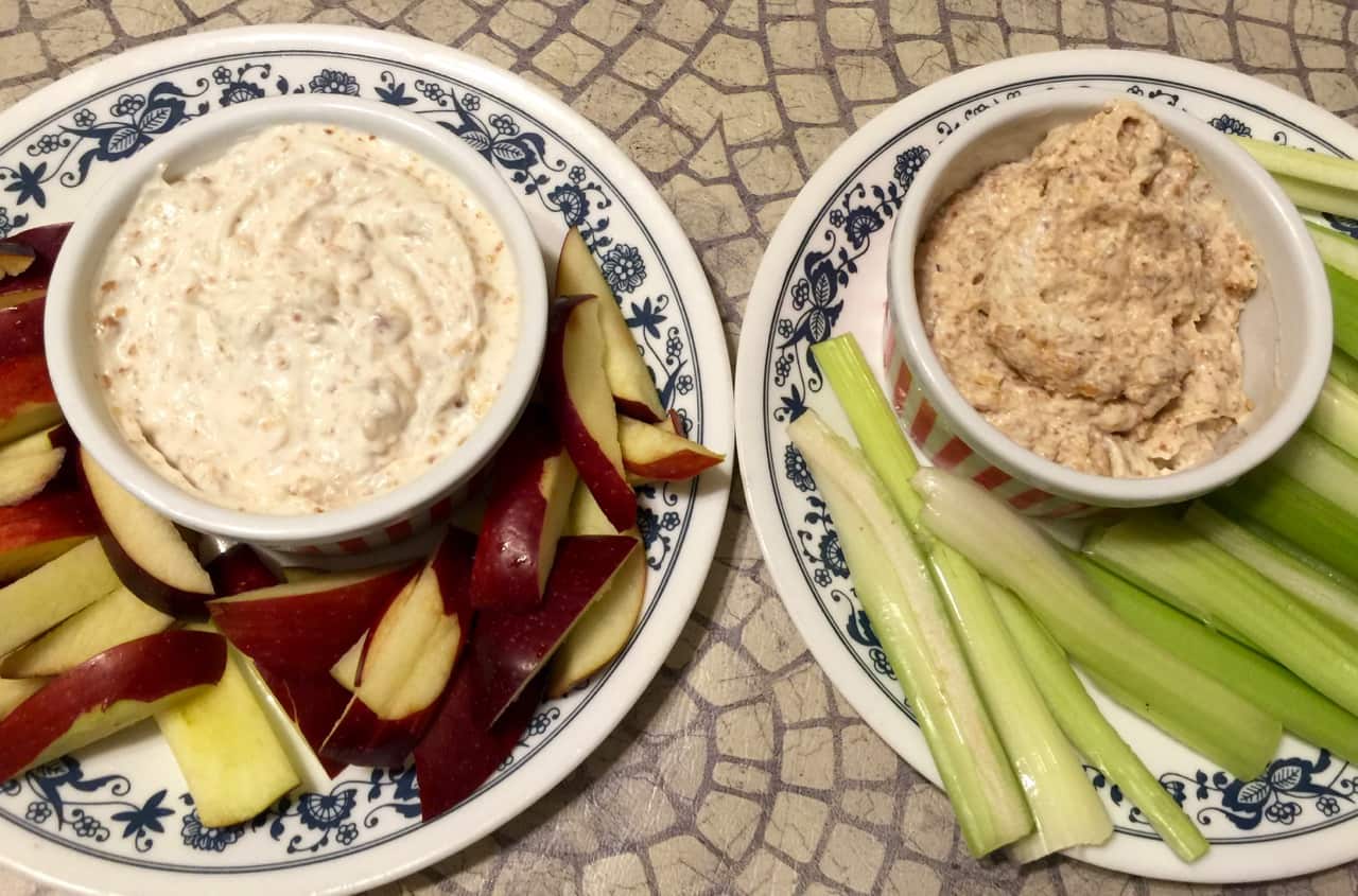 Greek Yogurt Dip 2 Ways Sweet and Savory