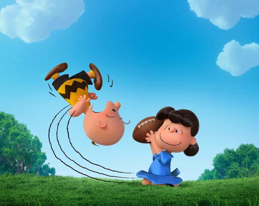 HUT, HUT, HIKE!  Charlie Brown and Lucy