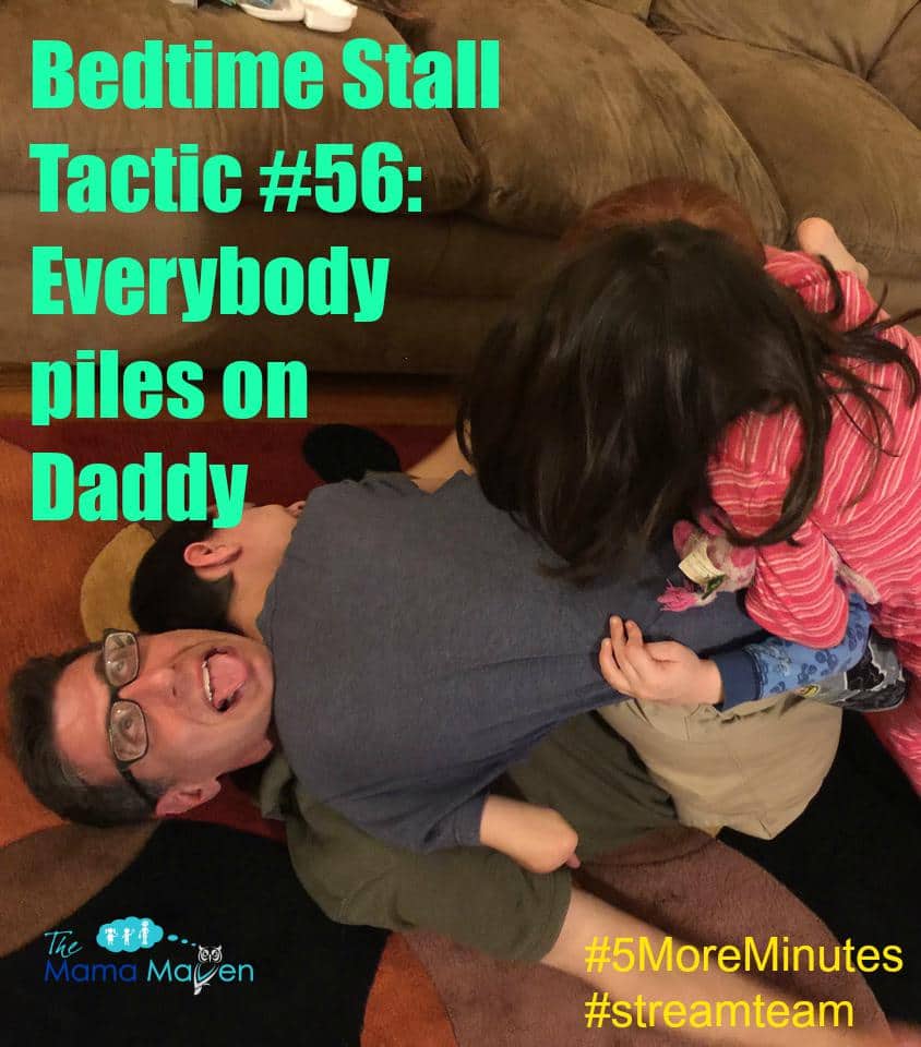 Bedtime Stall Tactic #56: Everyone Piles on Daddy Netflix's 5 Minute Favorites #5MoreMinutes #StreamTeam @netflix @themamamaven