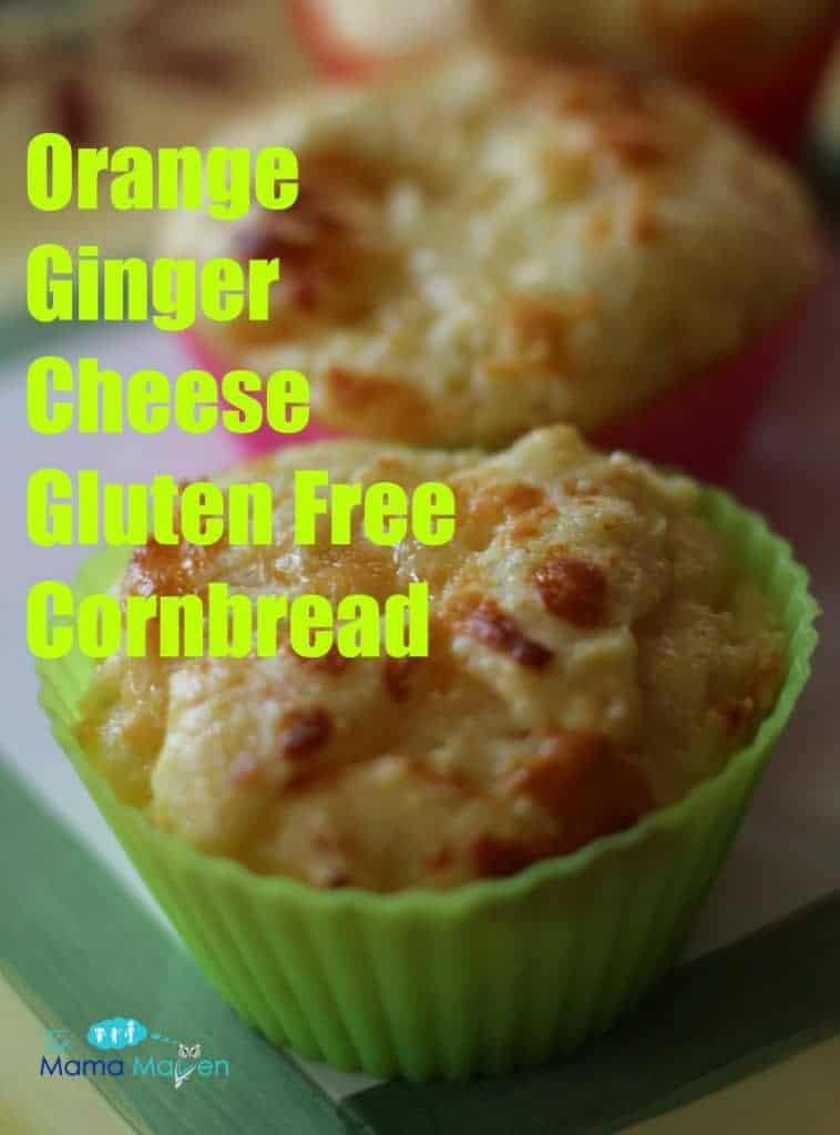 Orange Ginger Cheese Gluten Free Cornbread #AD @SincerelyBrig #recipes #glutenfree 