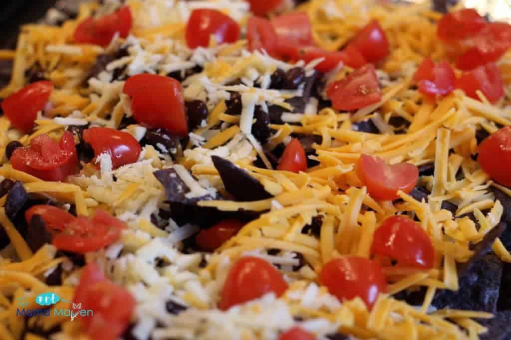 Nachos before baking | The Mama Maven Blog