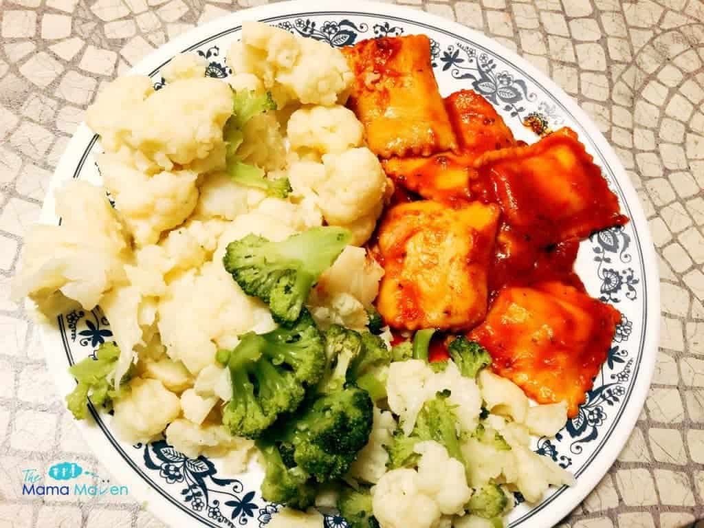 Jenny Craig 5 Day Weight Loss Starter Kit - Swedish Cheese Ravioli and Cauliflower | The Mama Maven Blog