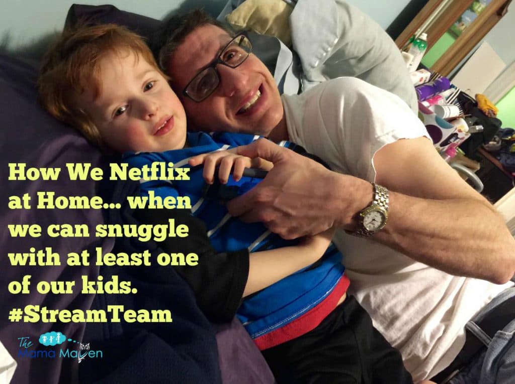 Cuddling with Kids Watching Netflix | The Mama Maven Blog