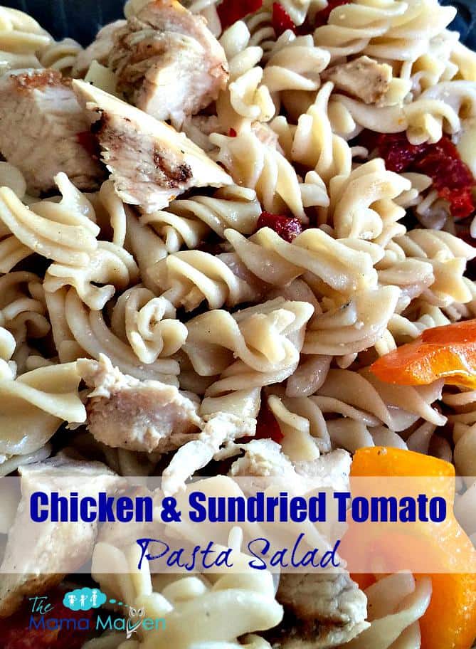 Chicken & Sundried Tomato Pasta Salad | The Mama Maven Blog