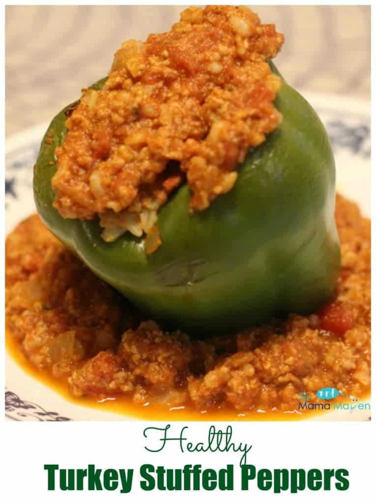 Healthy Turkey Stuffed Peppers | The Mama Maven Blog