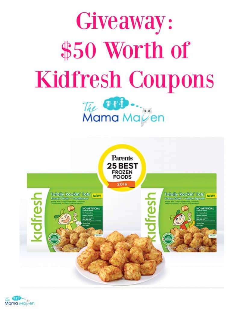 Giveaway $50 Worth of CouponsKidfresh Totally Rockin' Tots | The Mama Maven Blog