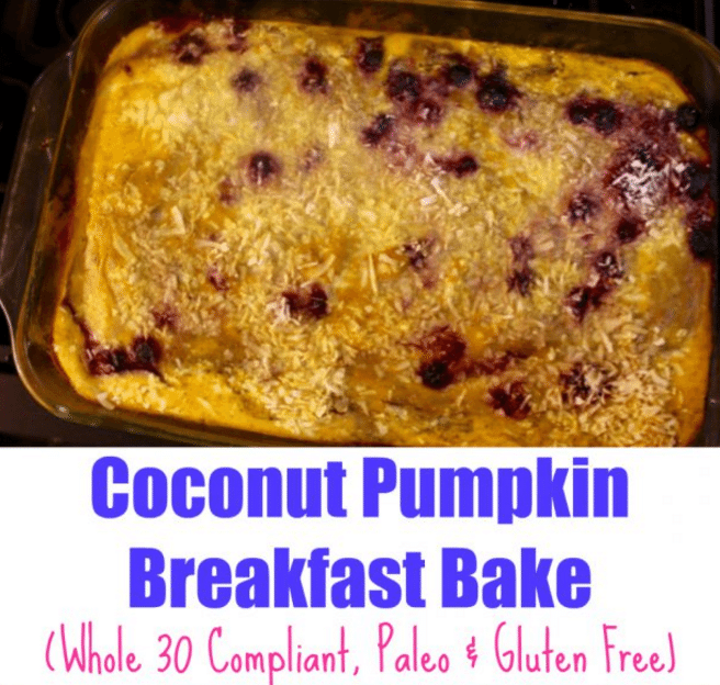 Coconut Pumpkin Breakfast Bake (Whole 30, Paleo & Gluten Free) | The Mama Maven Blog