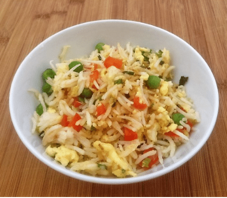 Easy Egg Fried Rice Courtesy of Joyce Hendley from nelliesfreerange.com 