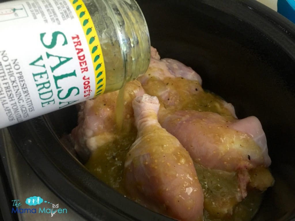 Slow Cooker Verde Salsa Chicken | The Mama Maven Blog