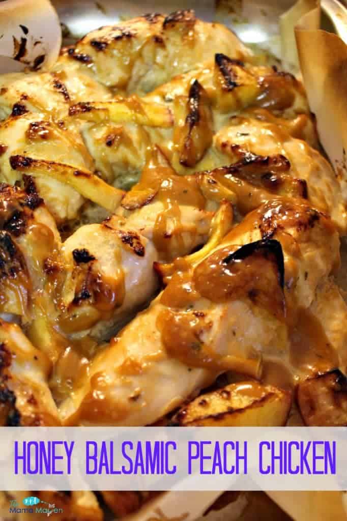 Honey Balsamic Peach Chicken | The Mama Maven Blog