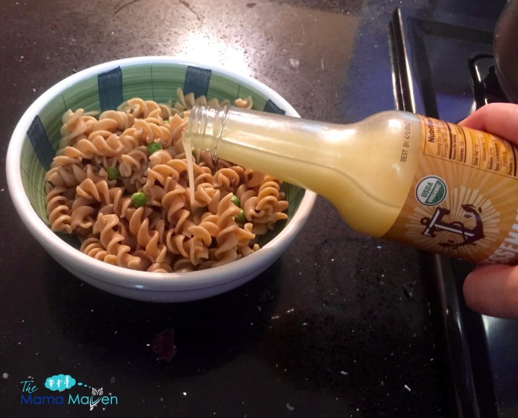 Quick Freezer/Pantry Dinner Idea: Lemon Garlic Salmon Over Pasta #AD | The Mama Maven Blog 