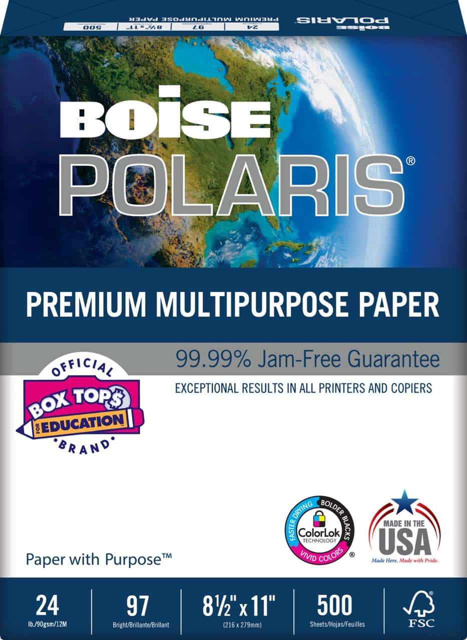 Boise Paper is the Exclusive Office Paper Brand That Participates in Box Tops for Education