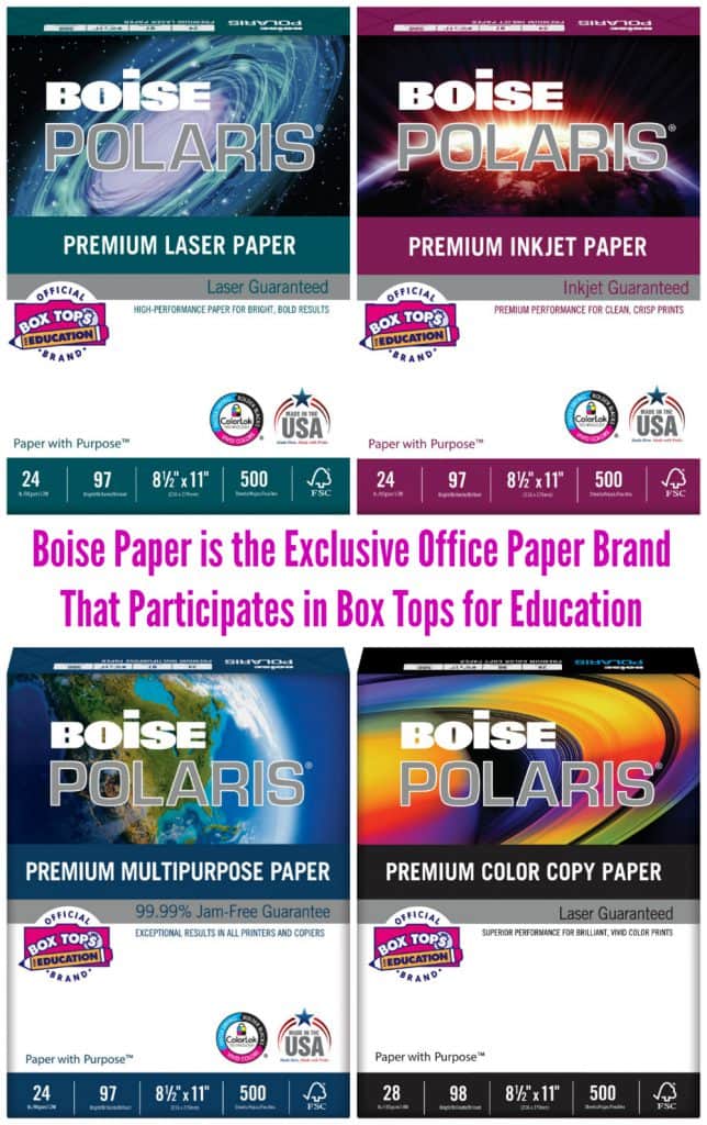 Boise Paper is the Exclusive Office Paper Brand That Participates in Box Tops for Education #AD | The Mama Maven Blog
