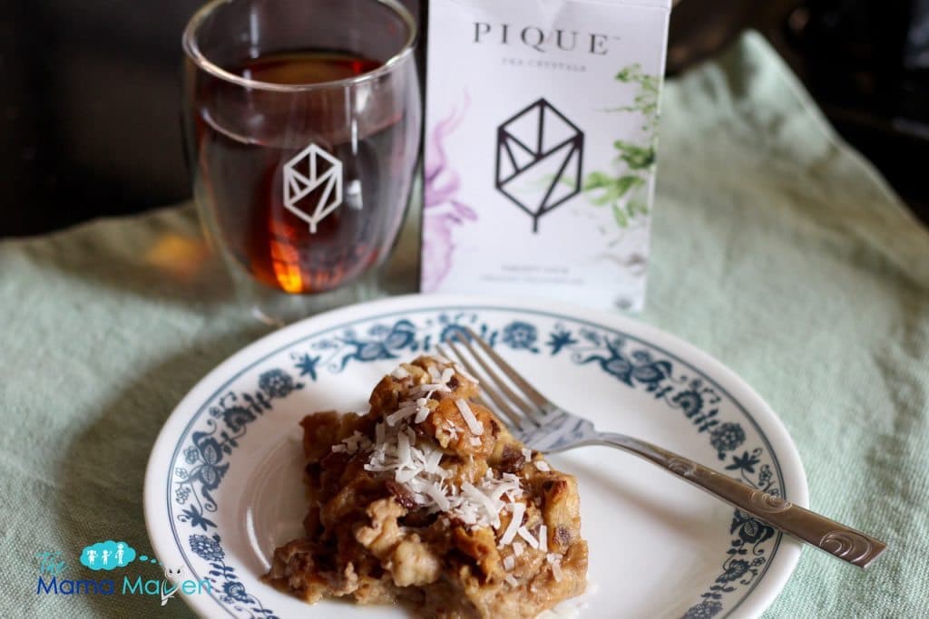 Earl Grey Bread Pudding with Pique Tea Crystals #AD | The Mama Maven Blog