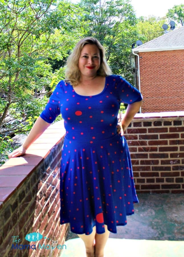 LuLaRoe Nicole Blue Dot