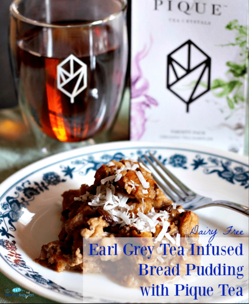 Earl Grey Bread Pudding with Pique Tea Crystals #AD | The Mama Maven Blog