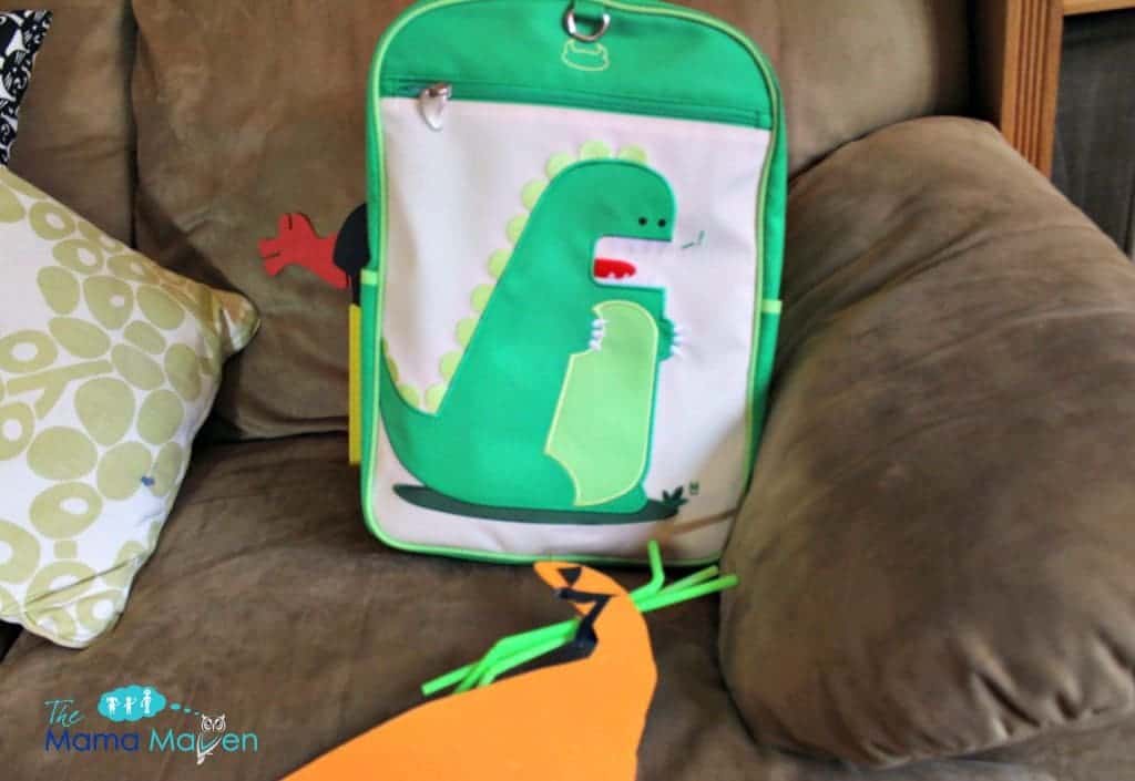 A Boy and HIs Percival the Dino Big Kid Pack from Beatrix NY | The Mama Maven Blog