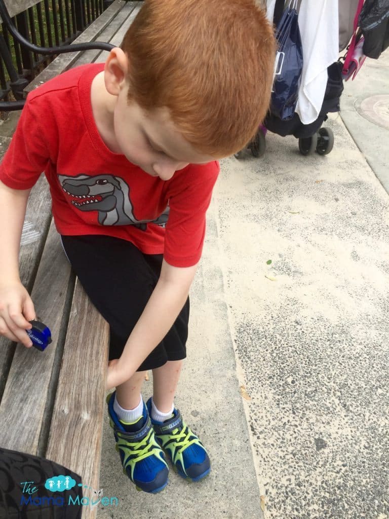 Going into fall with Stride Rite Leepz Sneakers | The Mama Maven Blog